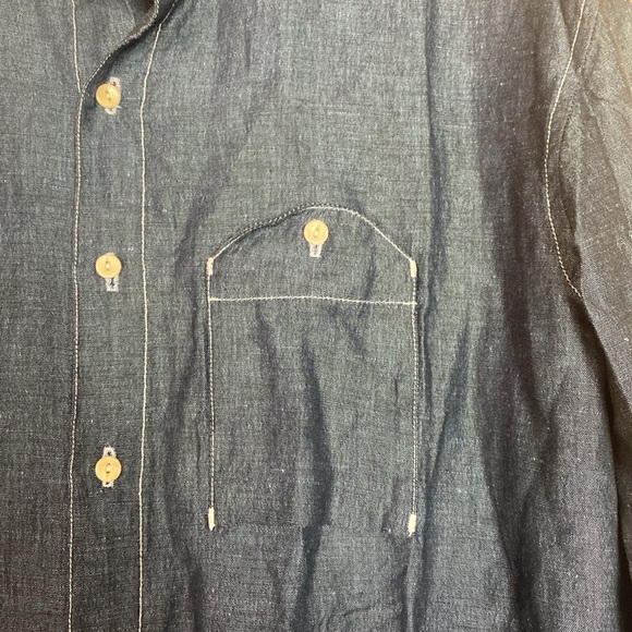 Umber & Ochre San Francisco chambray button down shirt XL - Picture 6 of 11